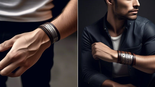 Unveiling the Trend: Men's Secret Message Leather Bracelets - amangnyshop