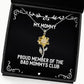 proud member of the bad mommys club sunflower pendant necklace mommy funny gifts for mommy