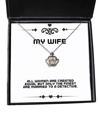 All Women Are Created Equal but Only the Finest Are. Crown Pendant Necklace, Wife Present From Husband, Cute Jewelry For Wife, Birthday present, Gift ideas, Unique gifts, Personalized gifts, Handmade