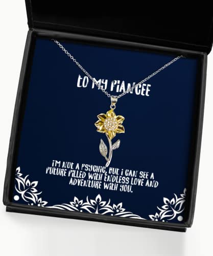 Nice Fiancee Gifts, I'm not a psychic, but I can see a future filled with, Funny Holiday Sunflower Pendant Necklace Gifts For , , Engagement gifts, Wedding gifts, Bridal party gifts, Groomsmen gifts,