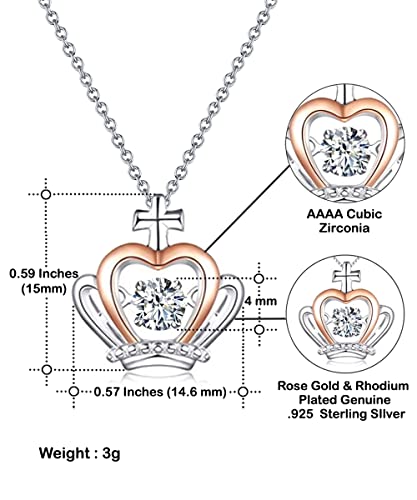 Idea única Esposa, cada día te amo más que el anterior y sé que mi amor, el mejor collar con colgante de corona para esposa de esposo