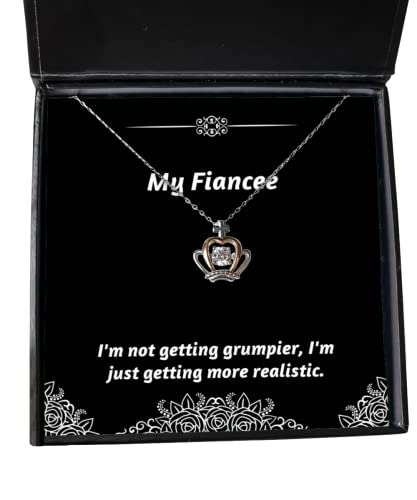 I'm not getting grumpier, I'm just getting more realistic. Crown Pendant Necklace, Fiancee Present From , Fancy Jewelry For , , Engagement gifts, Wedding gifts, Gifts for couples, Personalized gifts,