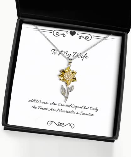 All Women Are Created Equal but Only the Finest Are Married to a. Sunflower Pendant Necklace, Wife Jewelry, Love Gifts For Wife, , Funnywifegifts gag gifts for wife, Funny birthday gifts for wife,