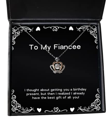 Cool Fiancee Gifts, I thought about getting you a birthday present, but then I realized I:!, Fiancee Crown Pendant Necklace From , Birthday present ideas, What to get for a birthday, Gift ideas for