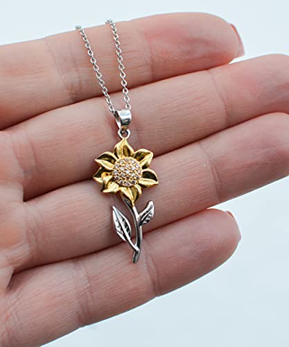 Regalos para prometidas, Puede que no sea una estrella de cine, pero seré tu líder, Collar colgante de girasol elegante para prometida, Joyas de, Regalos de compromiso, Regalos de despedida de soltera, Regalos de boda, Regalos de novia,