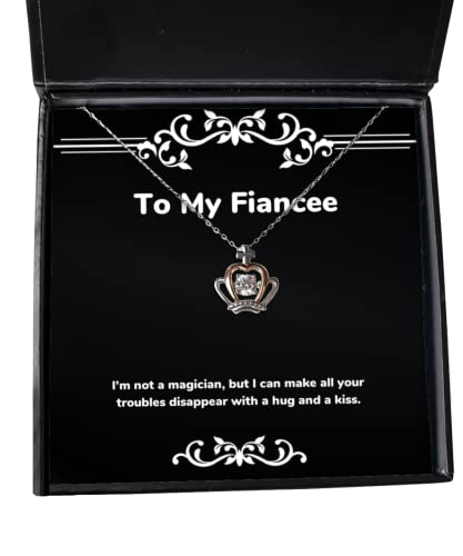 I'm not a Magician, but I can Make All Your Troubles Disappear. Crown Pendant Necklace, Fiancee Jewelry, Unique Gifts for Fiancee, Gifts from The Heart, Gifts That Keep on Giving, Gift Ideas for her,