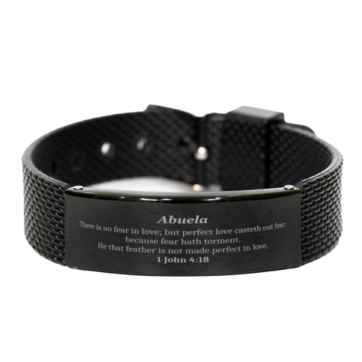 Abuela Mesh Bracelet - Fearless Love Engraved Unique Jewelry for Christmas and Graduation Gifts - amangnyshop