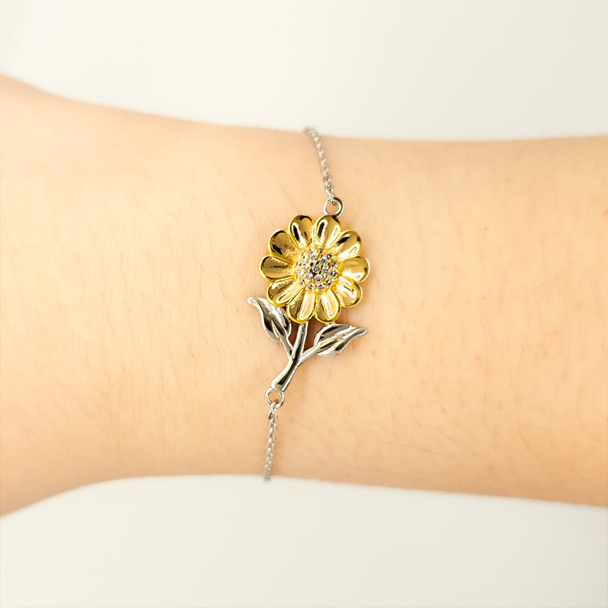 Abuela Sunflower Bracelet - Im the Favorite Grandmother Gift for Mothers Day, Christmas, Birthday - Engraved Inspirational Jewelry to Exude Confidence and Love - amangnyshop