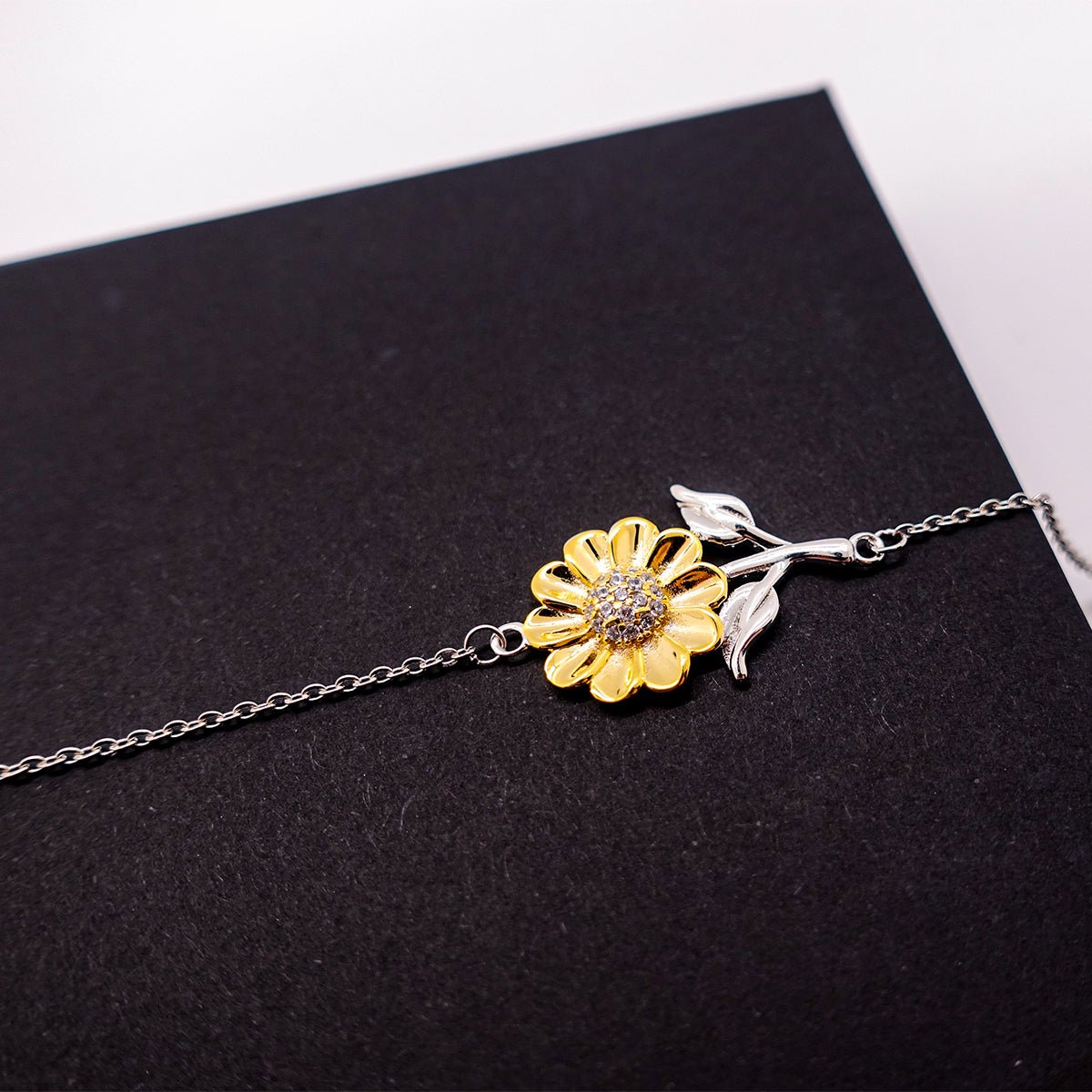 Abuela Sunflower Bracelet - Im the Favorite Grandmother Gift for Mothers Day, Christmas, Birthday - Engraved Inspirational Jewelry to Exude Confidence and Love - amangnyshop