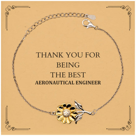 Aeronautical Engineer Sunflower Bracelet - Thank You for Being Unique, Inspirational, and Perfect for Graduation and Holidays - amangnyshop