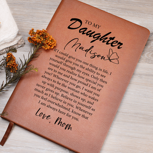 To My Daughter Personalized Journal,  Gift for Daughter