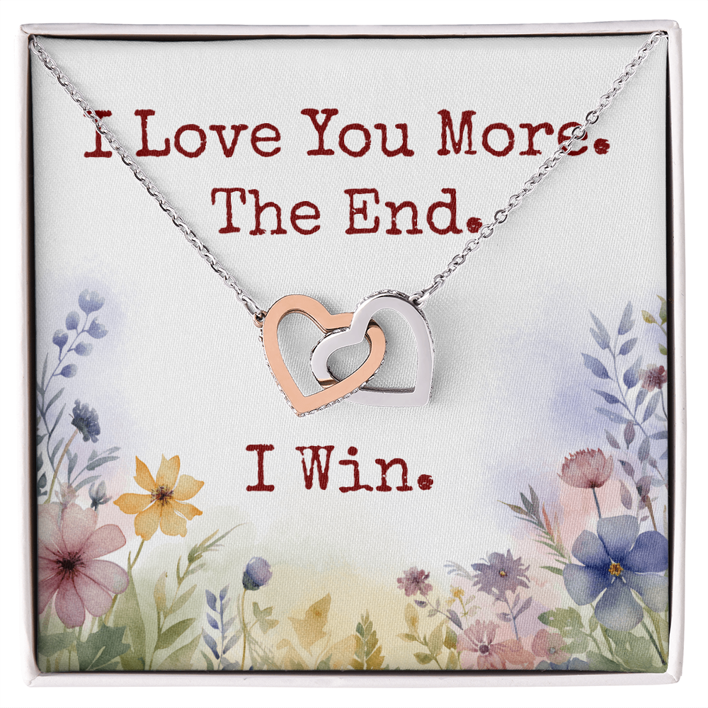 Gift for Wife, Girlfriend I Win Hearts Necklace