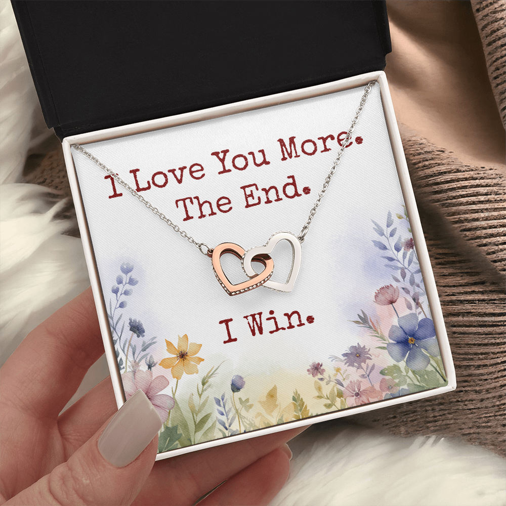 Gift for Wife, Girlfriend I Win Hearts Necklace