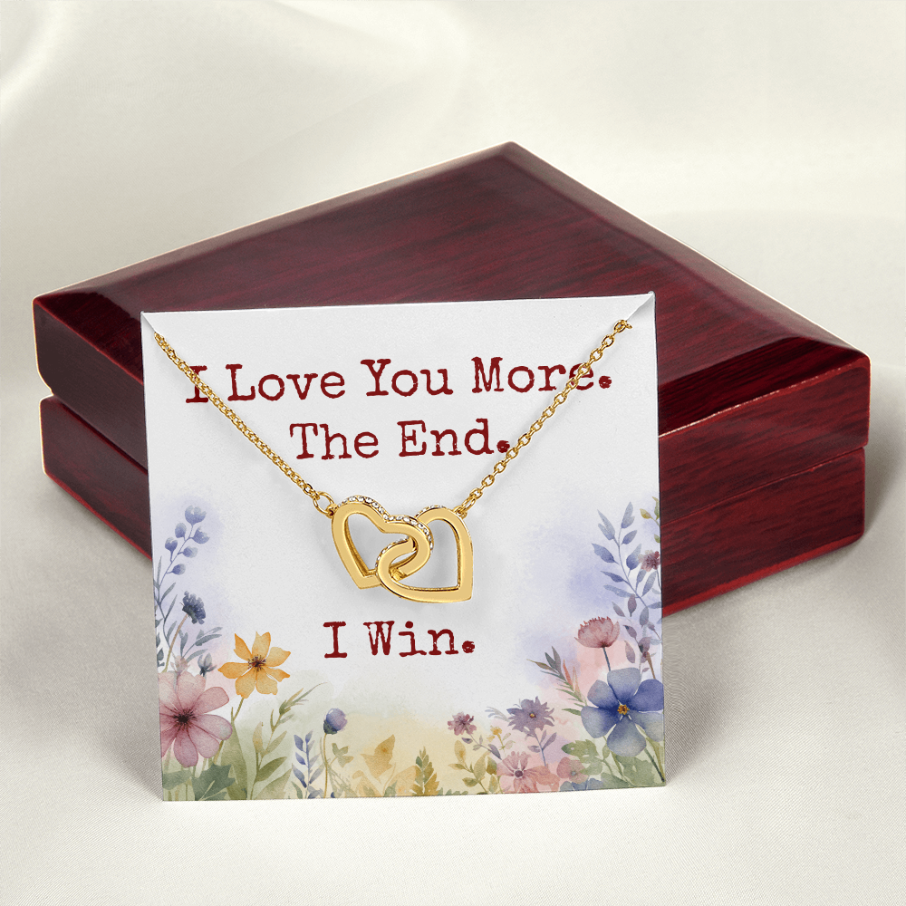 Gift for Wife, Girlfriend I Win Hearts Necklace