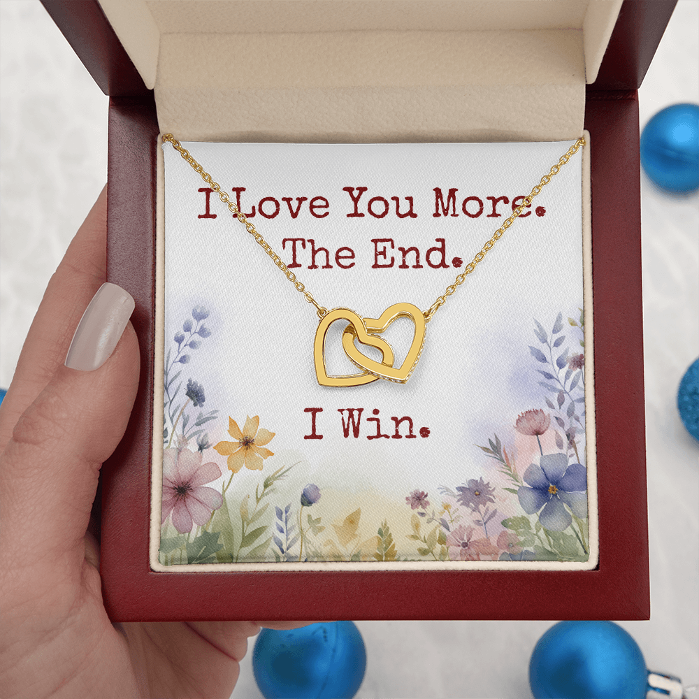 Gift for Wife, Girlfriend I Win Hearts Necklace