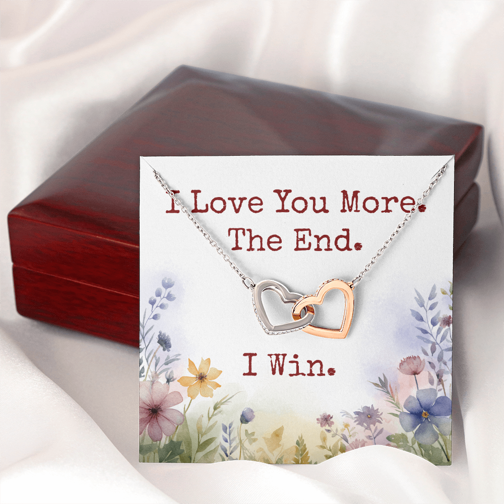 Gift for Wife, Girlfriend I Win Hearts Necklace