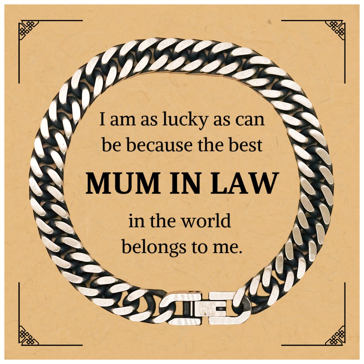 Best Mum In Law Cuban Link Chain Bracelet Gift for Special Occasions - amangnyshop