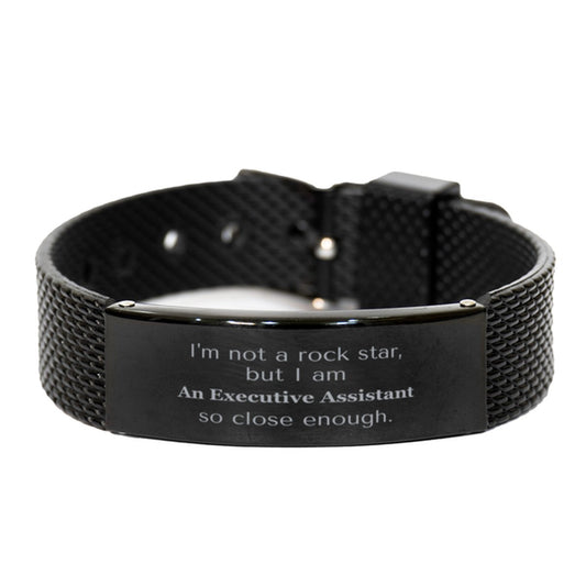 "Black Shark Mesh Bracelet for Executive Assistant - Im not a rockstar, but close enough. Perfect for Christmas, Graduation, and Birthdays. - amangnyshop