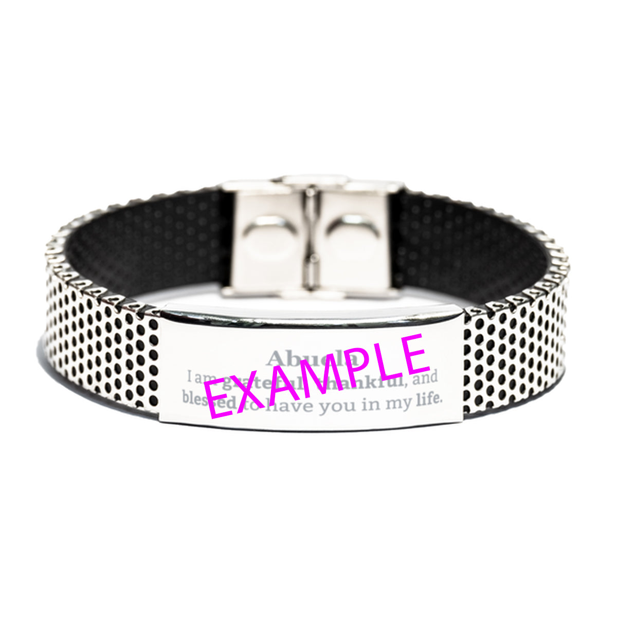 Customizable Stainless Steel Bracelet