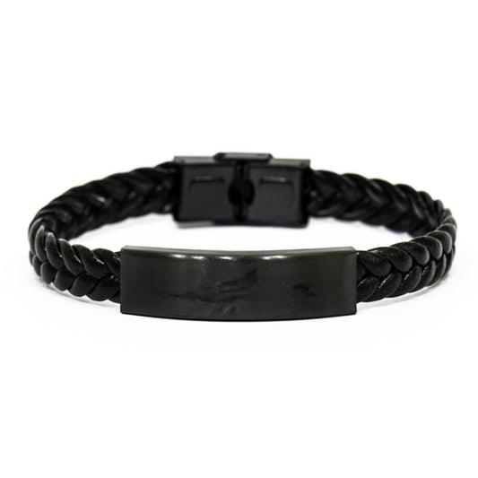 Customizable Braided Leather Bracelet