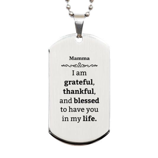 mamma appreciation gifts i am grateful thankful and blessed thank you silver dog tag for mamma birthday inspiration gifts for mamma