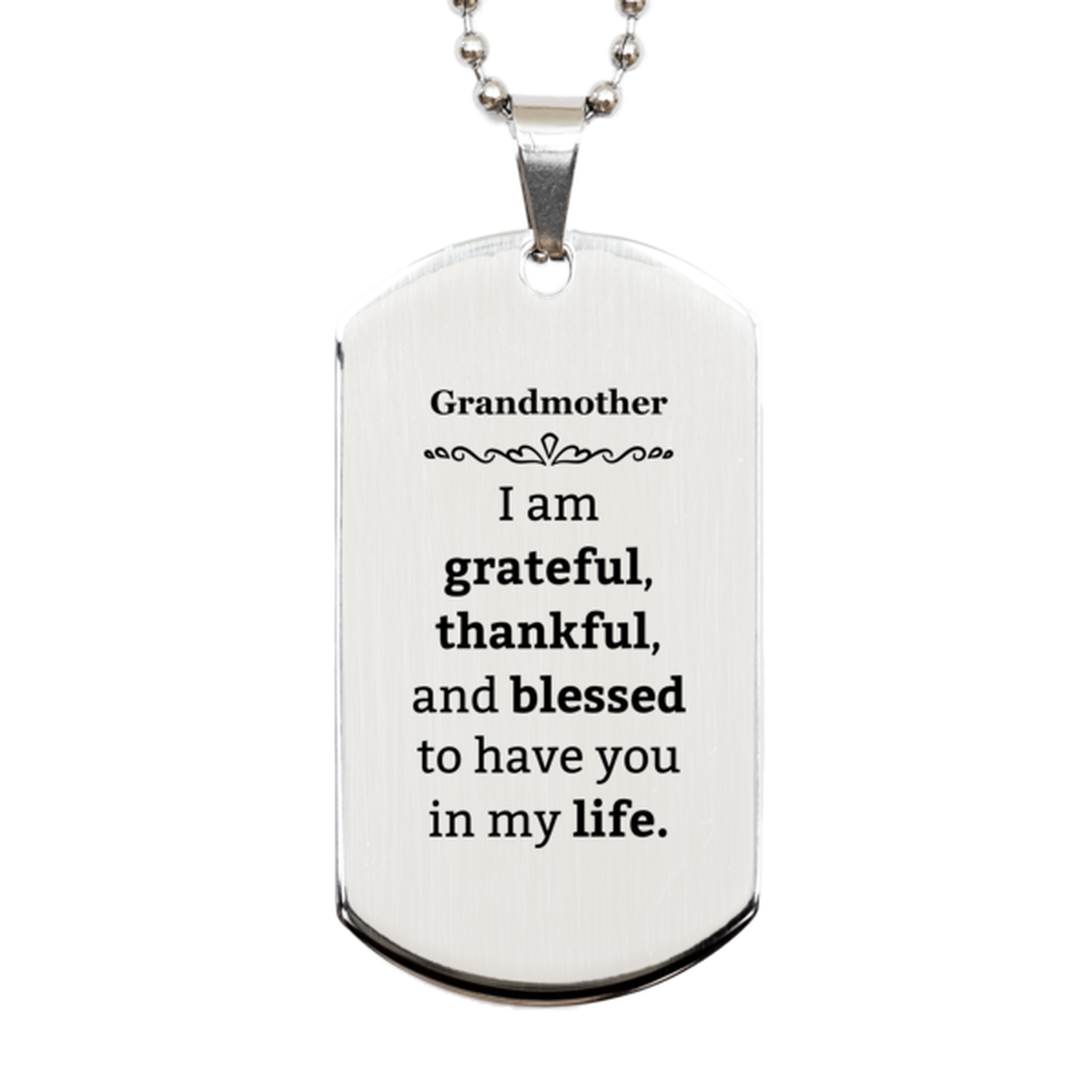 grandmother appreciation gifts i am grateful thankful and blessed thank you silver dog tag for grandmother birthday inspiration gifts for grandmother