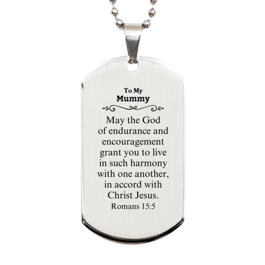 to my mummy gifts may the god of endurance bible verse scripture silver dog tag birthday confirmation gifts for mummy