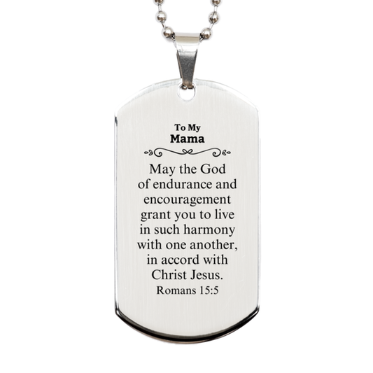 to my mama gifts may the god of endurance bible verse scripture silver dog tag birthday confirmation gifts for mama