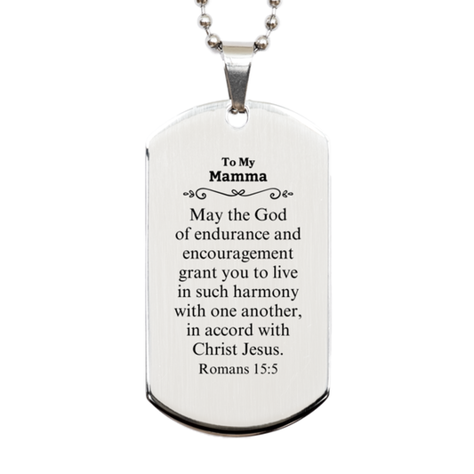 to my mamma gifts may the god of endurance bible verse scripture silver dog tag birthday confirmation gifts for mamma