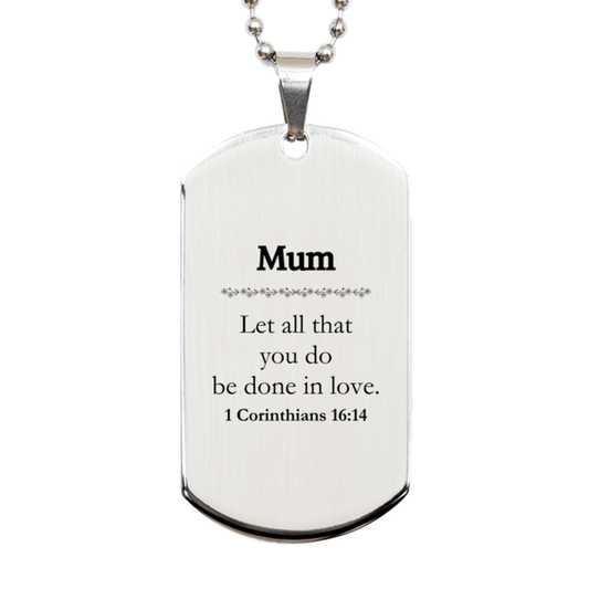 christian mum gifts let all that you do be done in love bible verse scripture silver dog tag baptism confirmation gifts for mum