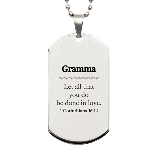 christian gramma gifts let all that you do be done in love bible verse scripture silver dog tag baptism confirmation gifts for gramma