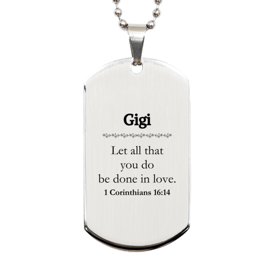 christian gigi gifts let all that you do be done in love bible verse scripture silver dog tag baptism confirmation gifts for gigi