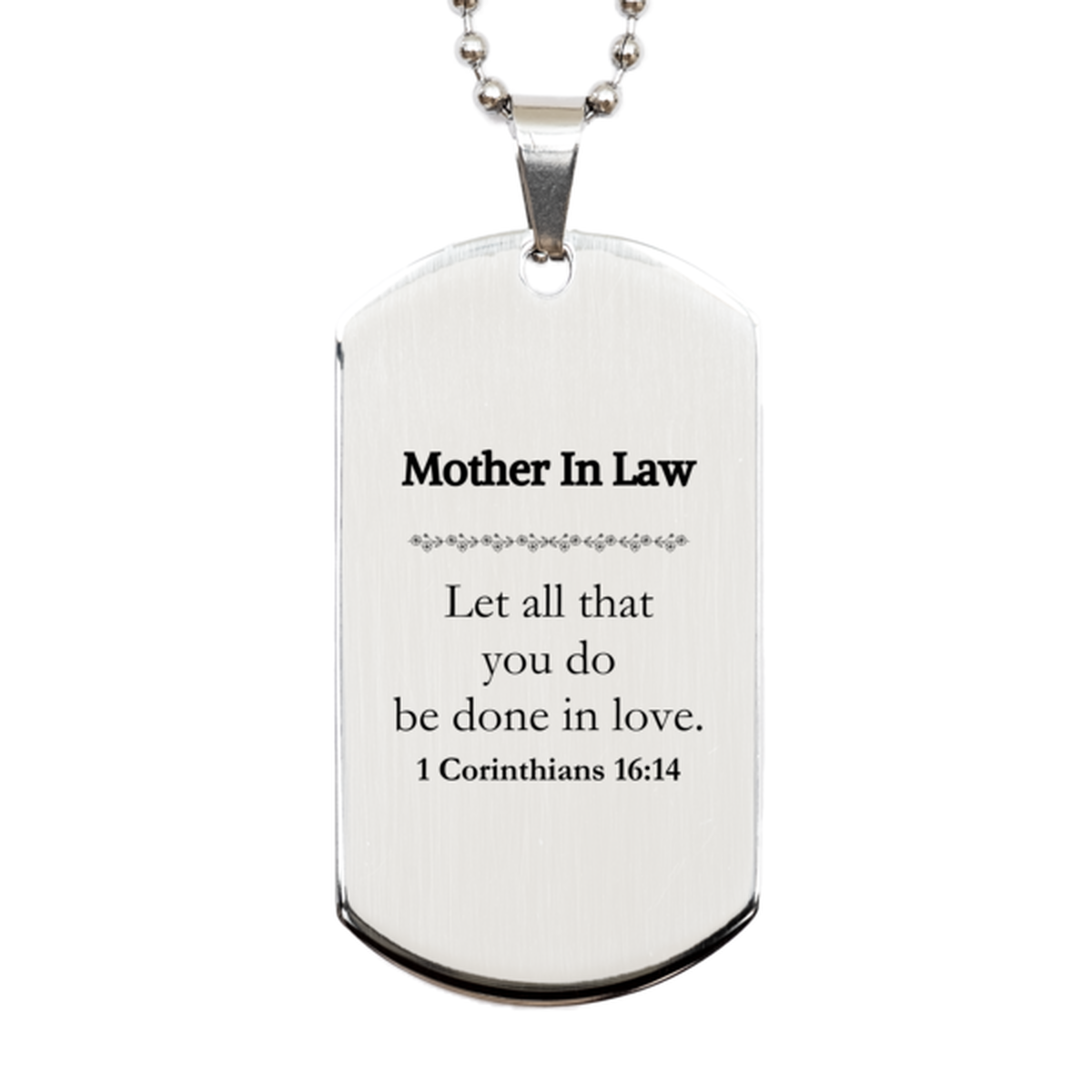 christian mother in law gifts let all that you do be done in love bible verse scripture silver dog tag baptism confirmation gifts for mother in law