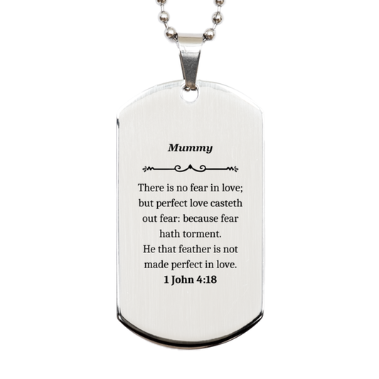 mummy engraved silver dog tag fearless love gift for mothers day