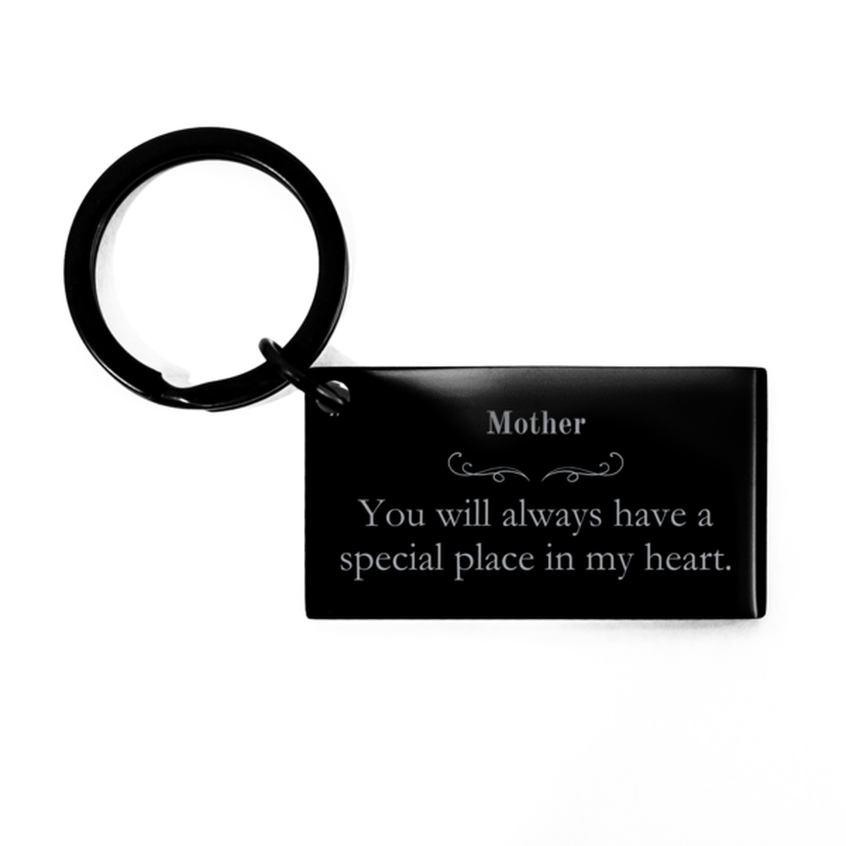 mothers day gift keychain engraved heart shape for loving mom mother you will always have a special place in my heart thank you for love and support