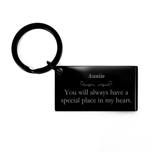 unique auntie keychain you will always have a special place in my heart gift for christmas birthday holidays graduation easter perfect and inspirational auntie gift with engraved message of love and hope