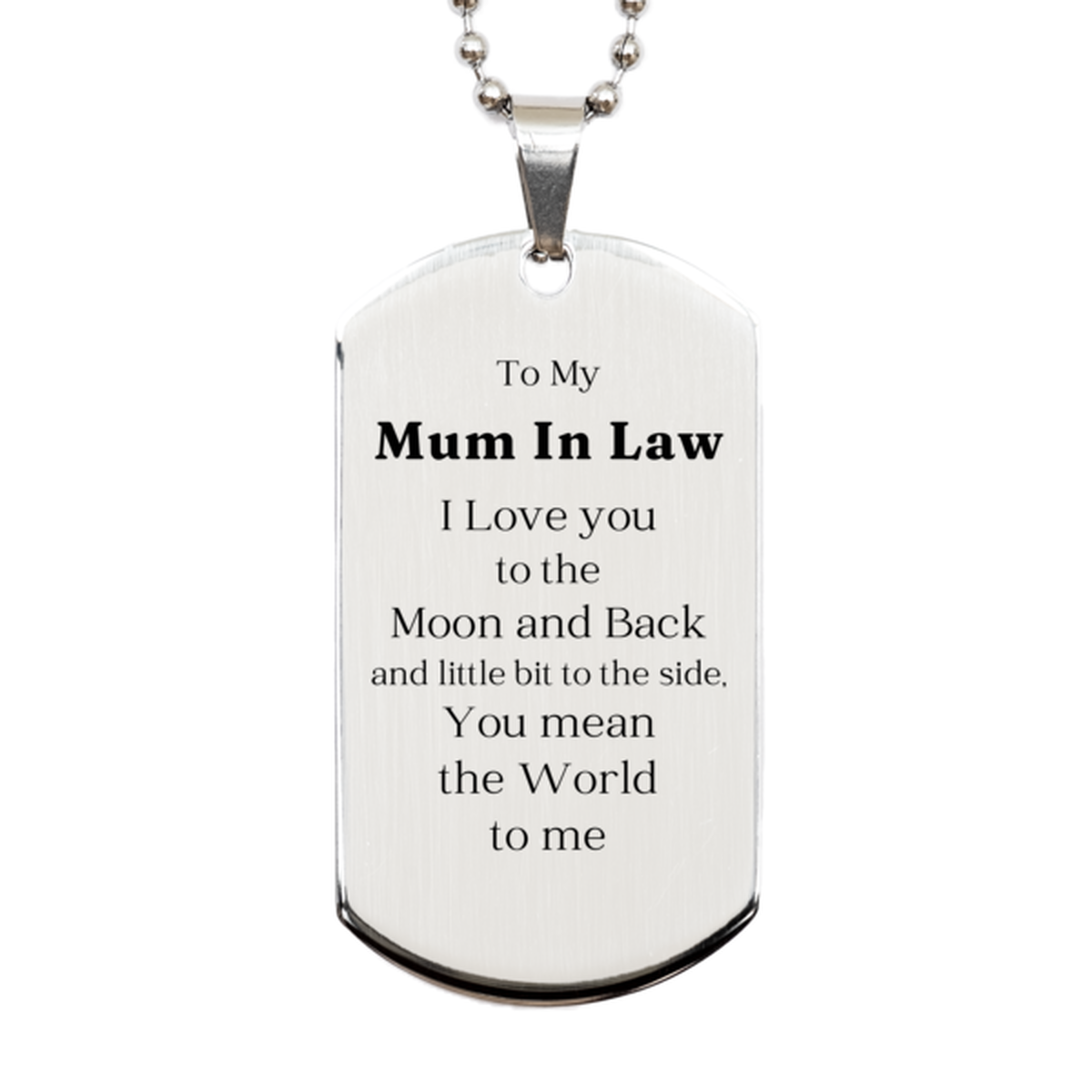 to my mum in law engraved silver dog tag perfect gift for mother in law on christmas birthday and mothers day