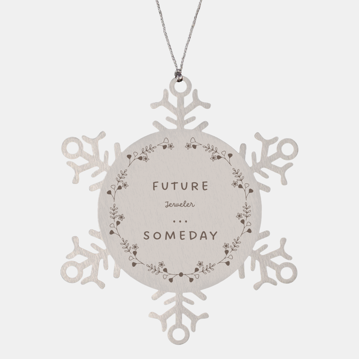 Snowflake Ornament Future Jeweler Inspirational Gift Hope Christmas Confidence Graduation