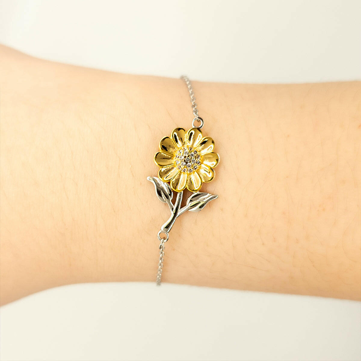 To My Amazing Stepdaughter Supporting Sunflower Bracelet, Life is an adventure waiting to be explored, Birthday Unique Gifts for Stepdaughter from Stepdad.